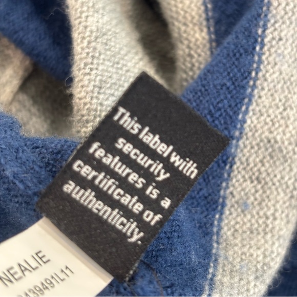 DVF Cashmere Wool Blend Long Cardigan Stripe Medium - Picture 5 of 7